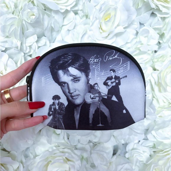✨ NEW ELVIS PRESLEY COIN PURSE ELVIS COSMETIC BAG ELVIS TRAVEL BAG ELVIS PURSE✨ - Picture 1 of 4